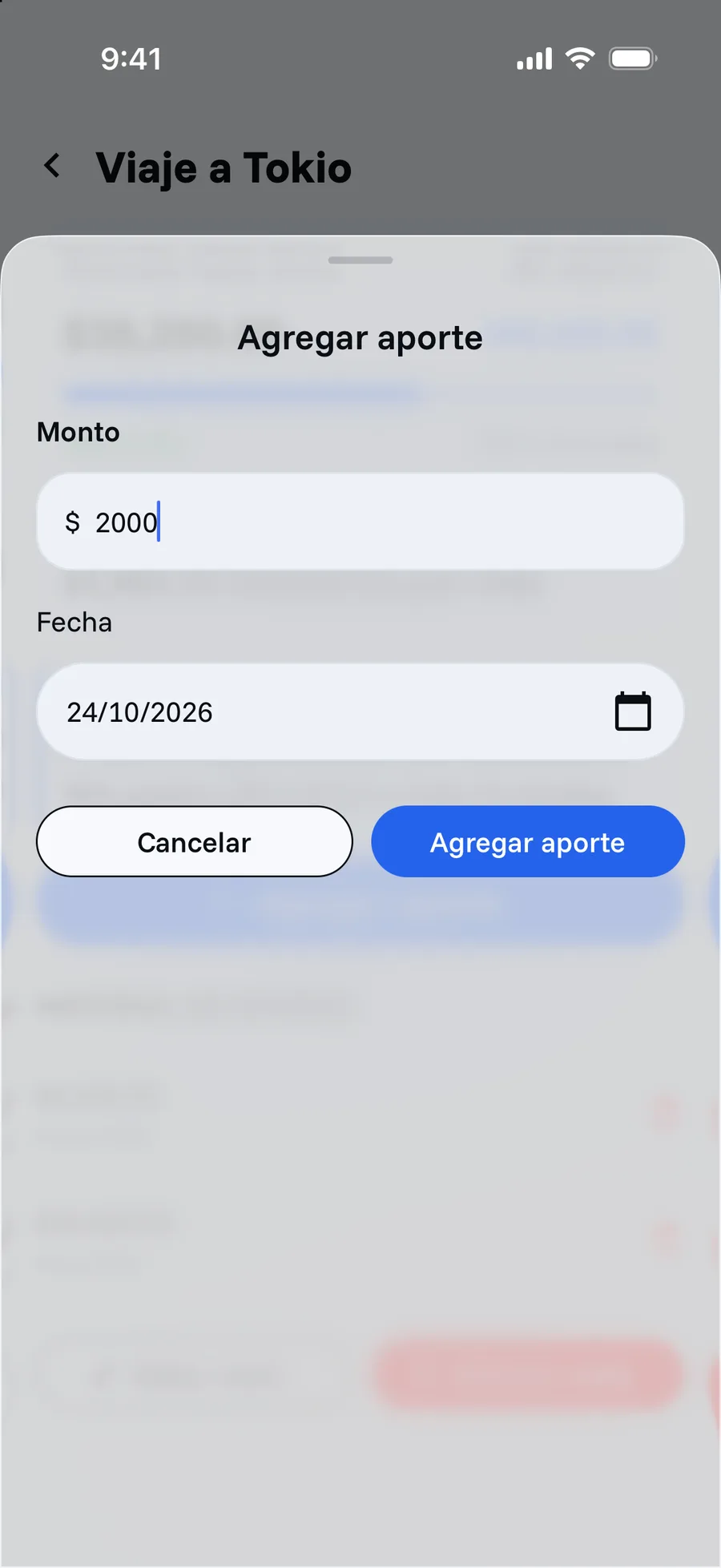Pantalla de Metas en Cifria